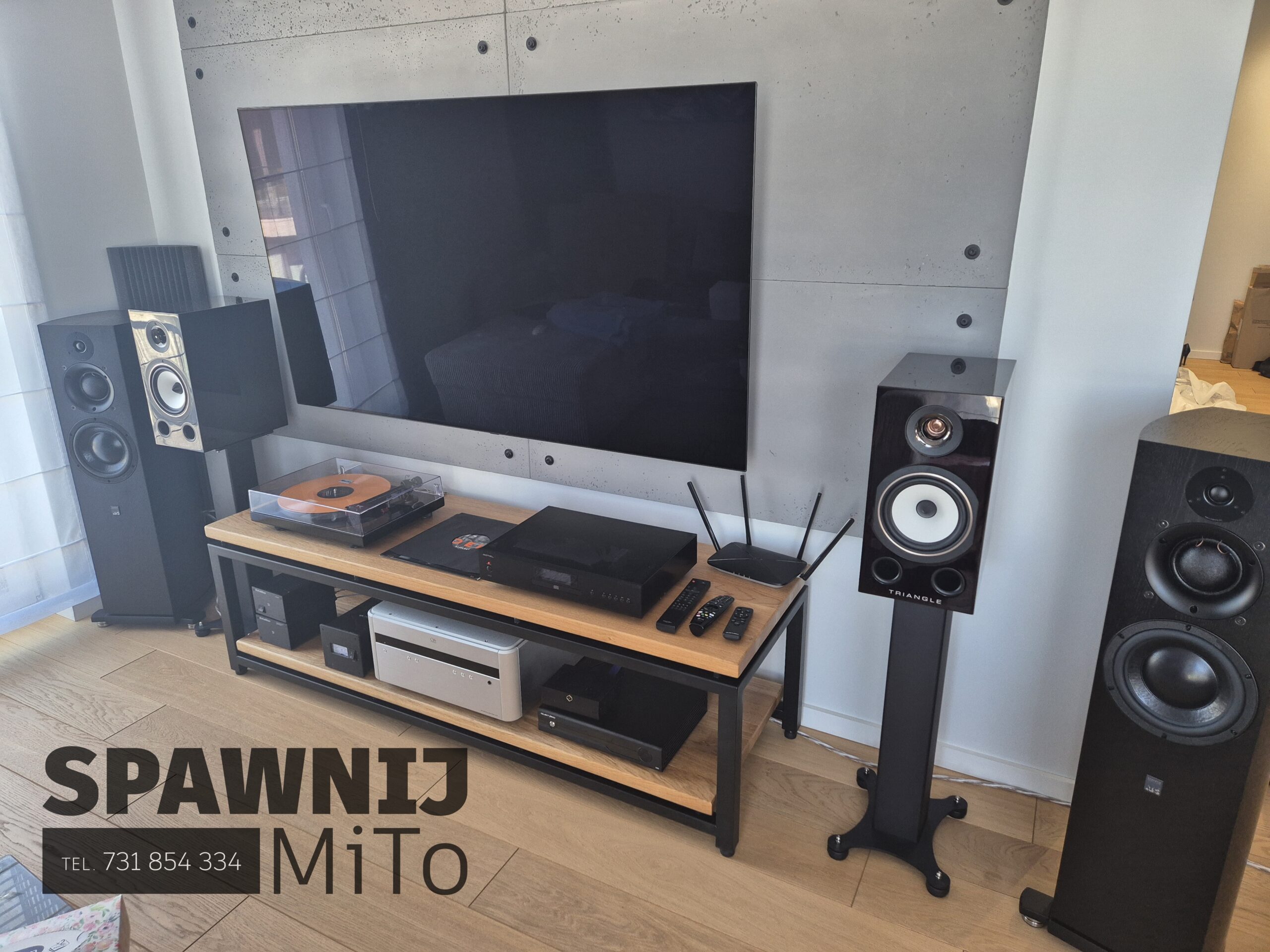Szafka Audio Industrial Oak Steel 160 - obrazek 9